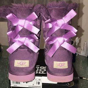 SOLD- TRADE UGG CUSTOM BAILEY BOWS PURPLE